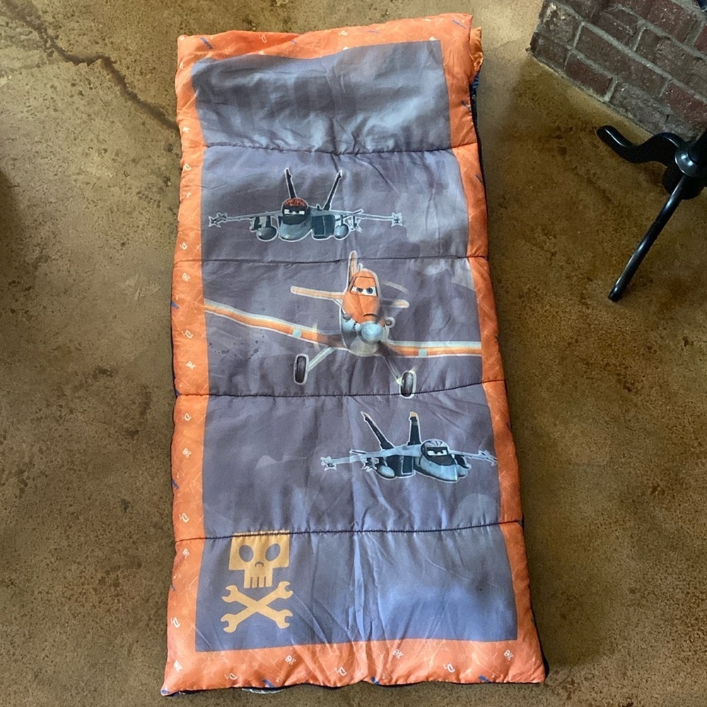 Disney Planes orange and blue child’s camping sleeping‎ bag